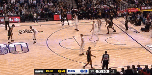 摧枯拉朽！约基奇抢断反击助波特空篮扣进 掘金领先21分打停太阳