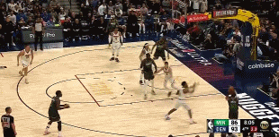 气势如虹！威少推反击击地妙传 布劳恩跟进折叠上篮打停森林狼！