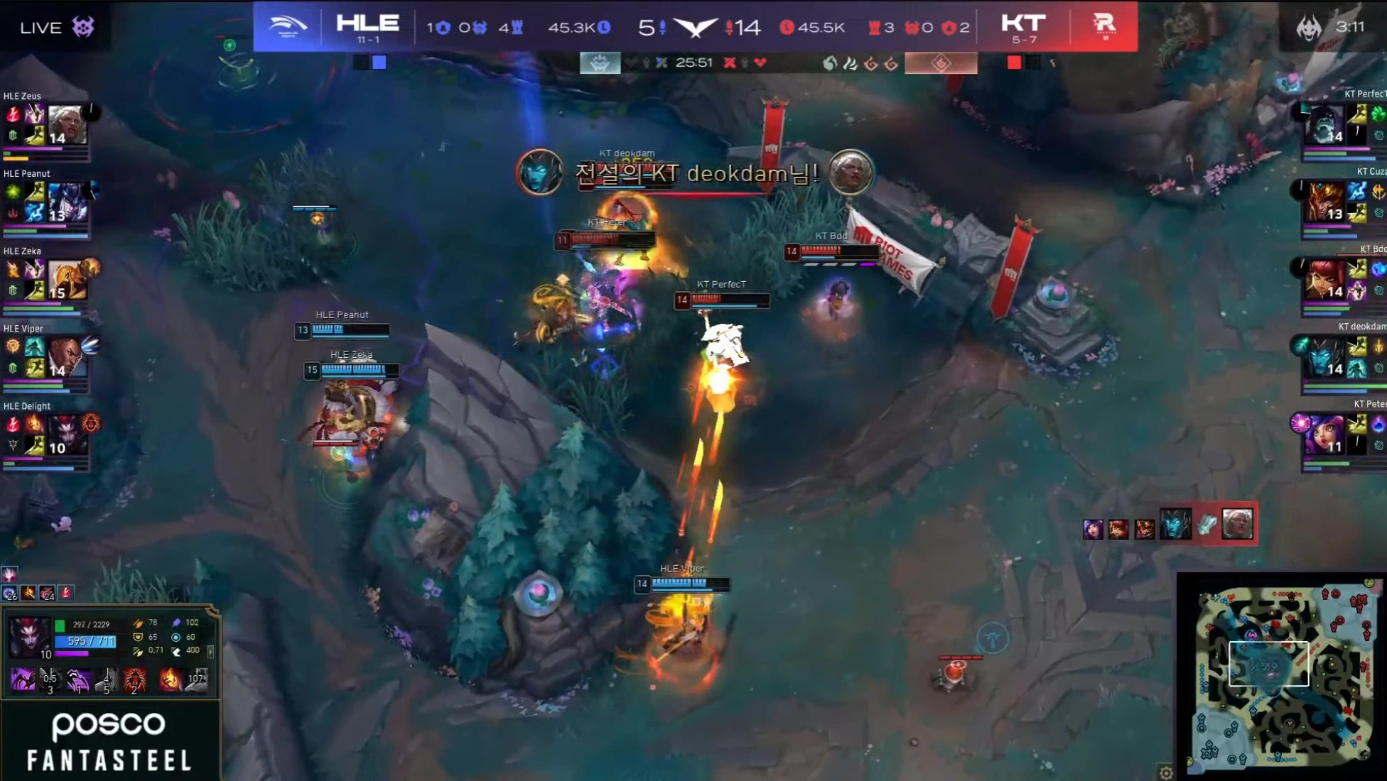 📹️年度趣味录像：KT送团灭但守下丝血基地 HLE偷家却遭双子塔复活