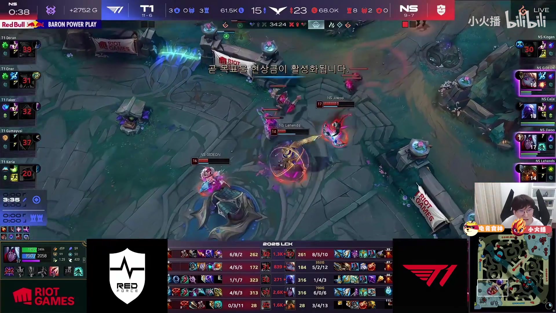 Bsyy： NS给T1莽昏头了 T1就Faker正常一点 其他人神志不清了